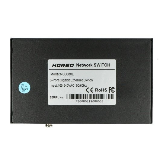 Hored NS6080L - 8 Gigabit Ethernet ports