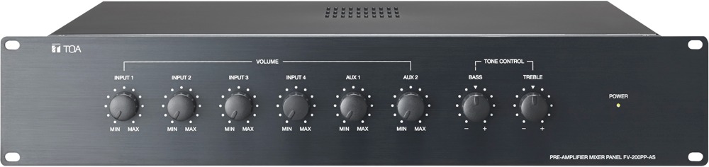 TOA FV-200PP Pre-Amplifier Mixer Panel 