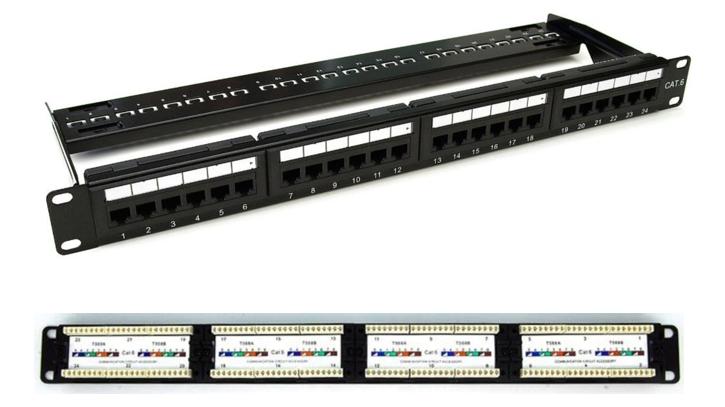 24-Port Loaded Type Patch Panel 