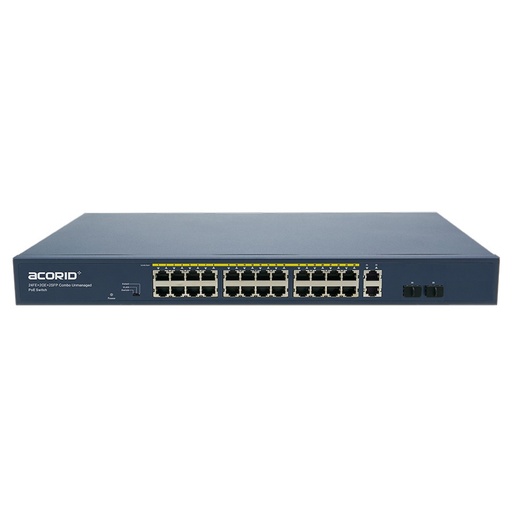 LS1724P2C 24 PORT 10/100 POE + 2 GIGABIT SWITCHES 